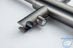 Смеситель для ванны напольный Aquatek Европа AQ1345BGM (оружейная сталь)