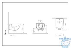 Биде подвесное AM.PM Sensation C303411WH (без сиденья)