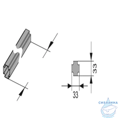 Профиль Хоммет в штангах 3 м 9000000 (цена за 1 метр)