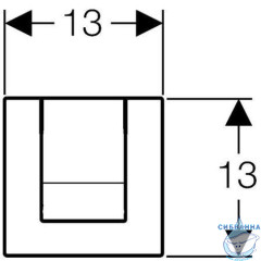 Кнопка смыва Geberit Tango 116.014.21.1 (хром)