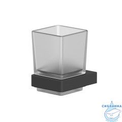 Стакан подвесной WHITECROSS Cubo CU2430BL (черный мат)