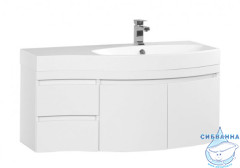 Тумба под раковину Aquanet Опера 115 R белый 2 дверцы 2 ящика 169654