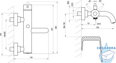 Смеситель для душа Ravak Espirit  X070353 (розовое золото)