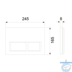 Инсталляция для унитазов Tece TECEspring S401204  с панелью смыва (черный матовый)