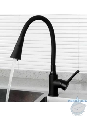 Смеситель кухни Frap F4044-6 (черный матовый)