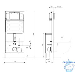 Инсталляция для унитазов Aquatek INS-0000016