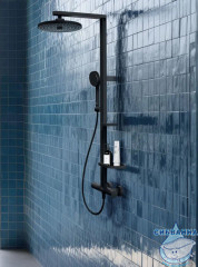 Душевая система Ideal Standard Alu+ 260 1 режим BD583XG (черный матовый)