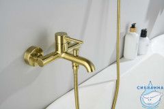Смеситель для ванны Aquatek Европа AQ1349BG (золото шлифованное)