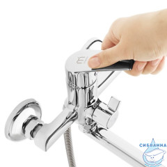 Смеситель для ванны Milardo Nelson NELSBLCM10 с душевым гарнитуром (хром)