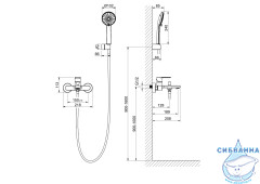 Смеситель для ванны Aquatek Лира AQ1449CR (хром)