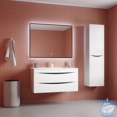 Зеркало Iddis Cloud 100 см, черный  CLX10T0i98