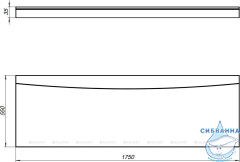 Фронтальный экран Aquanet Nio 175