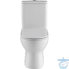 Унитаз напольный безободковый Aquanet Ray-C с бачком и сиденьем Soft Close (микролифт) 