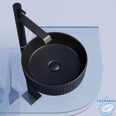  Раковина на столешницу 36 см Ceramicanova Element CN6057MB (черный матовый)