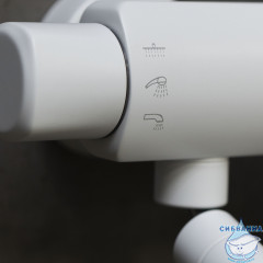 Душевая система Lemark Bronx 230 1 режим LM3762MW (белый матовый)