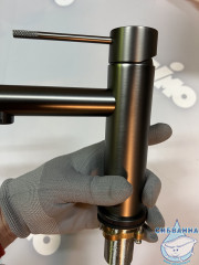 Смеситель для раковины Timo Saona 2361/18F (без донного клапана) (черное золото)