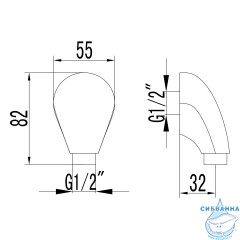 Шланговое подсоединение Lemark LM4883C (хром)