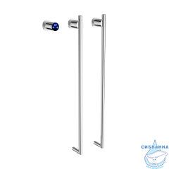 Полотенцесушитель электрический Terminus Рондо П2 35х76 (с возможностью скрытого подключения) (хром)