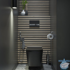 Кнопка смыва Iddis Unifix UNI06BCi77 хром/черный