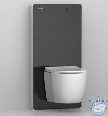 Инсталляционный модуль внешнего монтажа ABBER AC0107MB для подвесного унитаза, черный