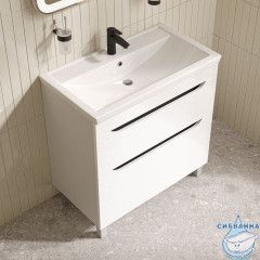 Тумба с умывальником, напольная, 80 см, белый, Ray, IDDIS, RAY80WFi95K подходит умыв. 4078000i28