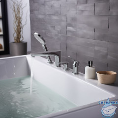 Смеситель для ванны на борт Aquatek Бетта AQ1148CR (хром)