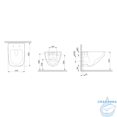 Унитаз подвесной AM.PM Inspire V2.0 C50A1700MWSC с сиденьем Soft Close (микролифт)