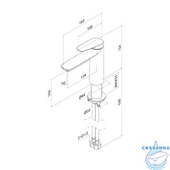 Смеситель для раковины Iddis Zodiac X ZDXSB00i01 (без донного клапана) (хром)