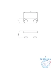 Крючок Raglo R300.052 (хром)