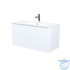 Тумба с умывальником, подвесная, 100 см, белый, Oxford Neo, IDDIS, OXN10W0i95K подходит умыв. 0101000i28