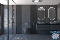 Унитаз подвесной безободковый Abber Bequem AC1101MG с сиденьем Soft Close (микролифт) (серый матовый)