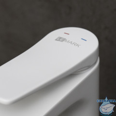Смеситель для раковины Lemark Bronx LM3737MW (с донным клапаном) (белый матовый)