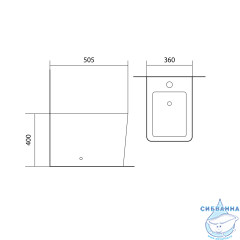 Биде напольное Aquatek Либра  AQ1266N-00 (без сиденья)
