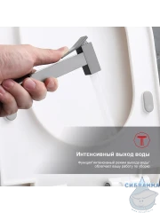 Встраиваемый смеситель Raglo R01.52.09 с гигиеническим душем (графит)