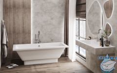 Ванна из литьевого мрамора Esse Sumatra 170x74