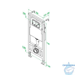 Комплект 3в1: подвесной унитаз, инсталляция и клавиша смыва, IDDIS, BASRNU1i73
