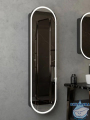 Шкаф-пенал подвесной Calypso Elmage black LED 45 МВК048