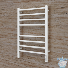 Полотенцесушитель электрический Terminus Ватикан П8 50х80 белый матовый (с возможностью скрытого подключения, подключение справа)