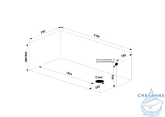 Ванна из искусственного камня Bas Марбея 170x70