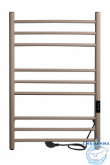 Полотенцесушитель электрический Indigo Line Trinity П9 (с таймером) 50х80 бежевый (с возможностью скрытого подключения, подключение R/L)
