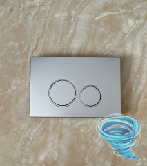 Инсталляция для унитаза Charus CC.300.80.01 с кнопкой смыва Charus Spazio FP.330.46.01 хром матовый,  с унитазом LYon 2.0 (с сиденьем Soft Close (микролифт)