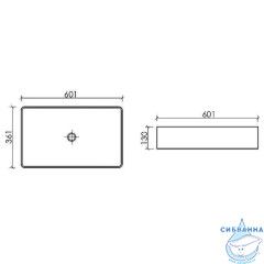  Раковина на столешницу 60 см Ceramicanova Element CN6070