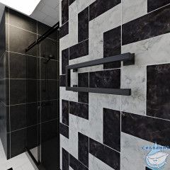 Полотенцесушитель электрический Indigo Nix (с таймером) 20х50 черный муар (с возможностью скрытого подключения, подключение R)