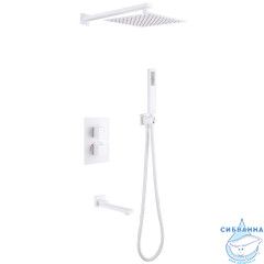 Душевая система Abber Daheim 250 1 режим AF8250W (белый матовый)