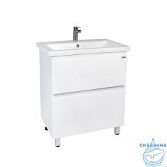 Тумба Viant Мальта 60Н с раковиной Como 60 белый