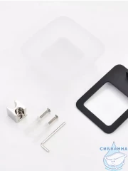 Мыльница Raglo R301.02.06 (черный матовый/белый)