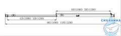Дверь в нишу Aquatek AQ ARI RA 12020CH 120x200 профиль хром, стекло прозрачное