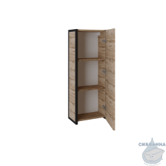 Пенал зеркальный 1Marka Grunge Loft 35П дуб вотан