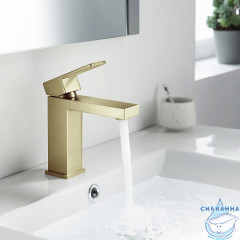 Смеситель для раковины Timo Selene 2061/17F (золото матовое)