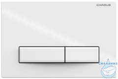 Кнопка смыва Charus Raiden FP.321.11.01 белый глянцевый